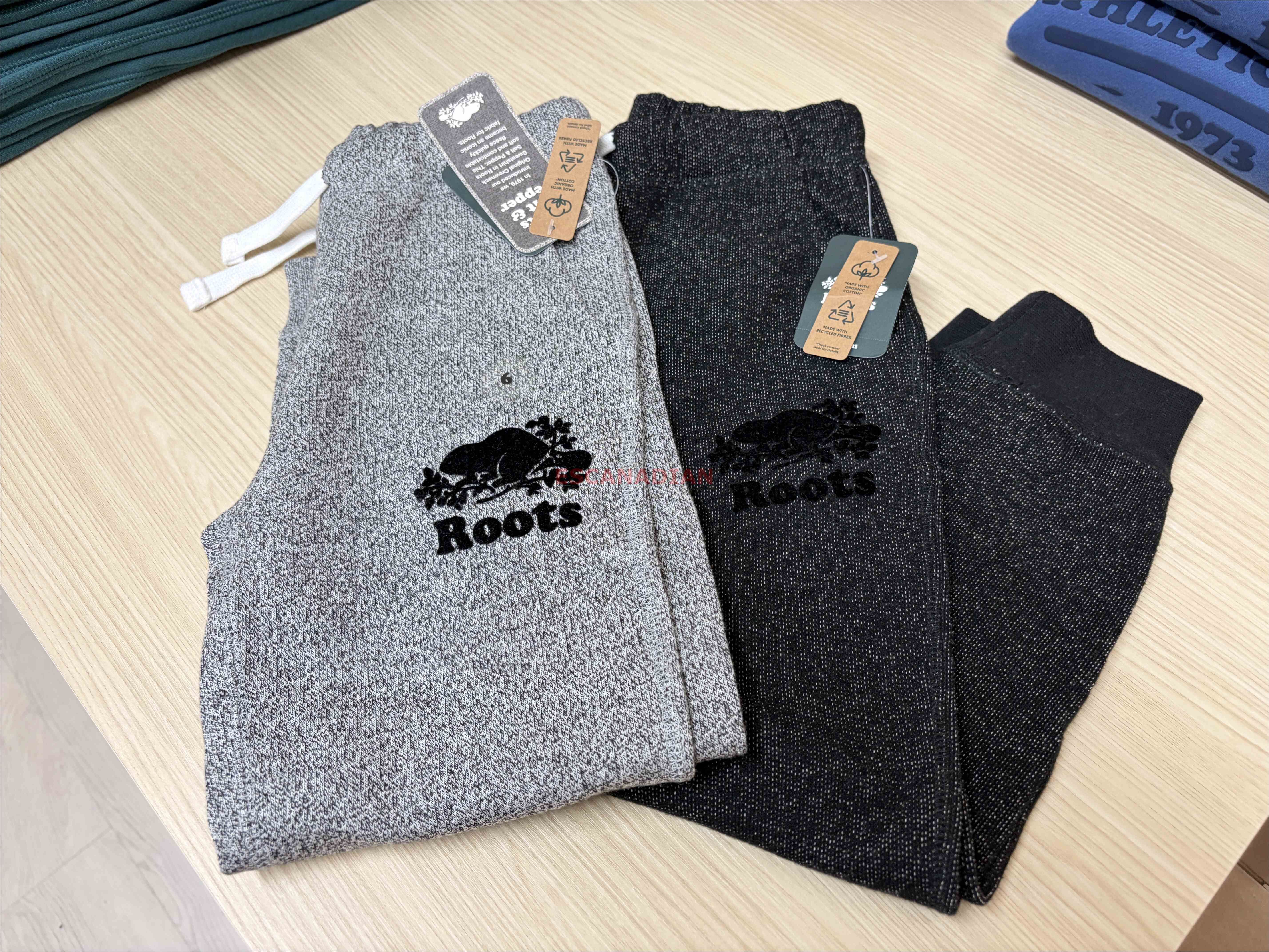 ROOTS 大童 slim合身版縮腳 刷毛 棉褲 (2色)