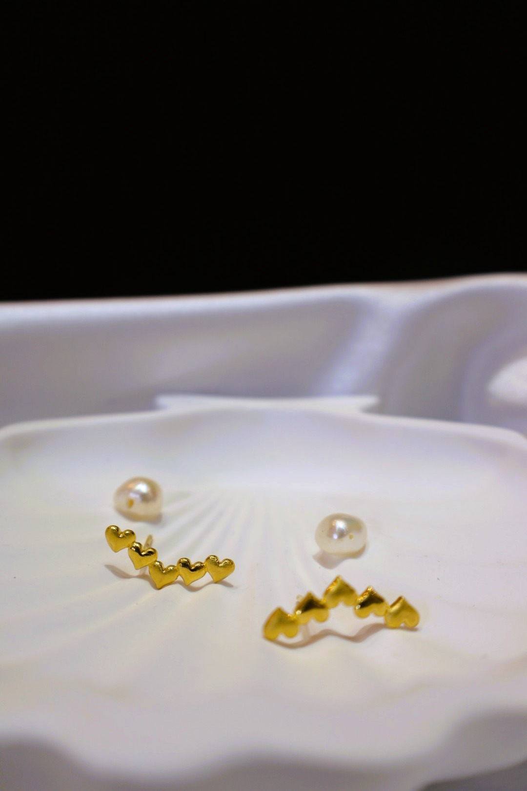 微笑連心耳釘