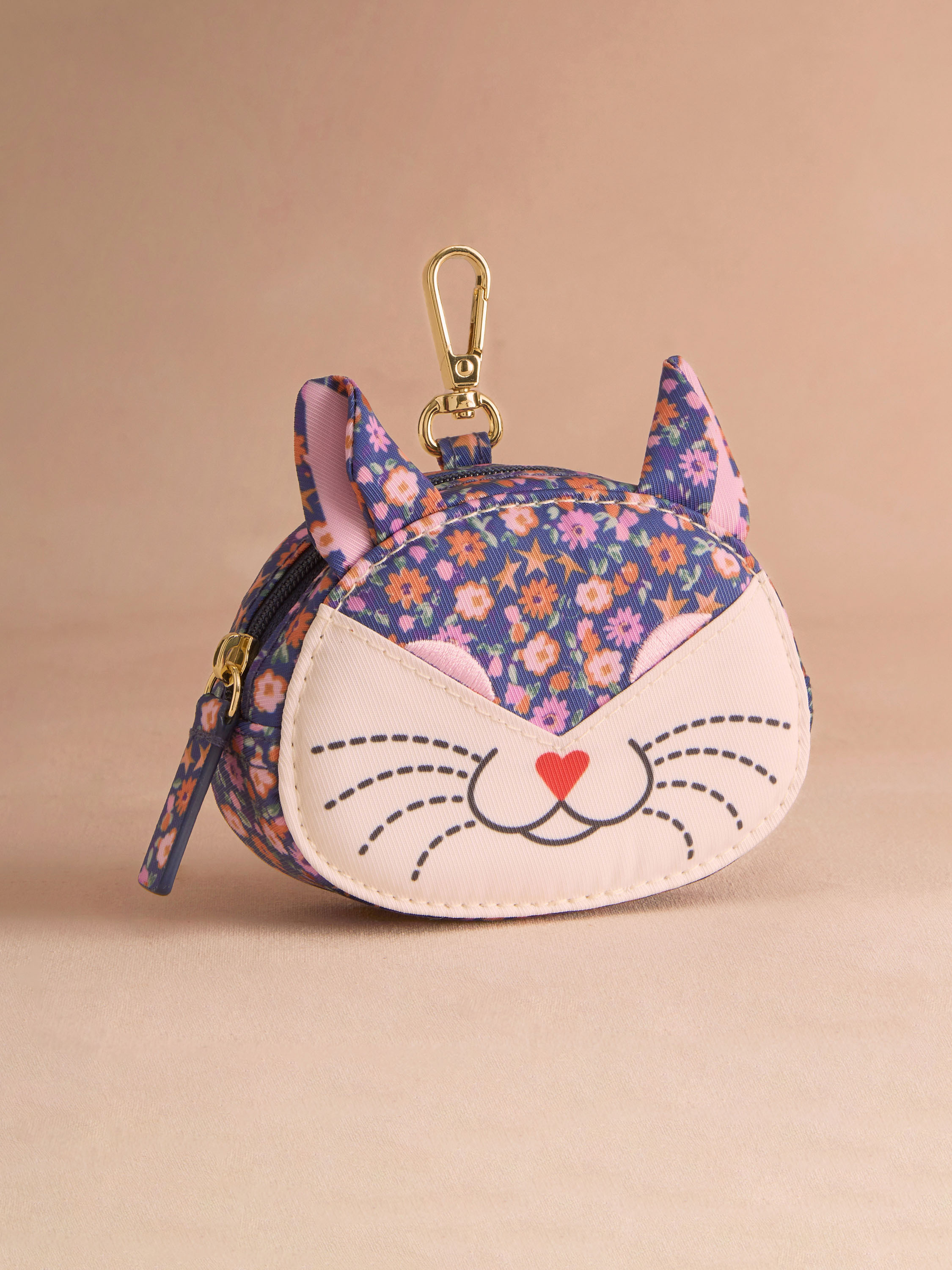 Folding Star Ditsy 貓咪造型零錢包