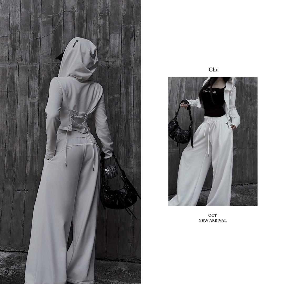【 𝐂𝐇𝐔-𝐌𝐀𝐃𝐄 】10.30 私服自留-連帽衛衣衛褲套裝(單購區)/售完不補