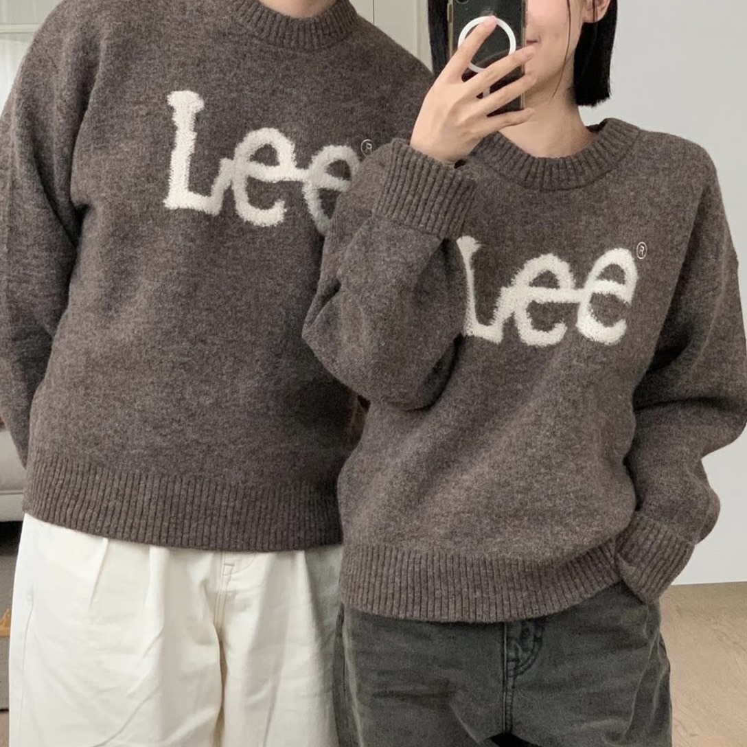 <快速出貨> LEE 大LOGO圓領毛衣 五色
