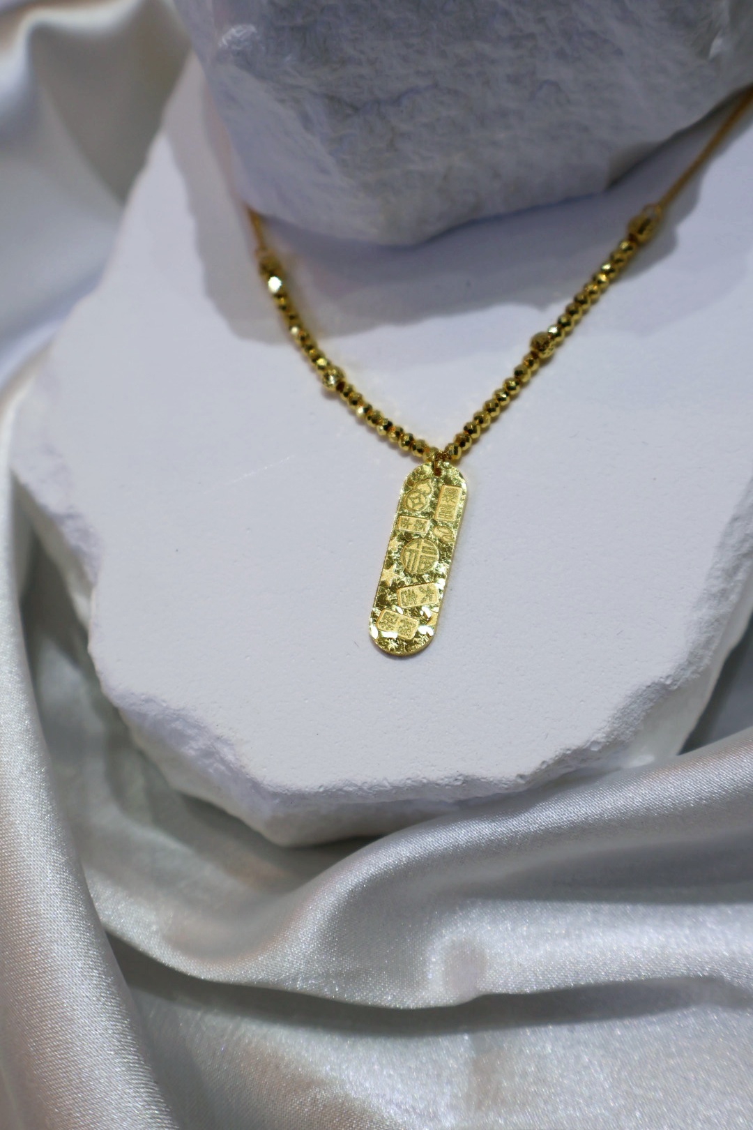 福運集綿金牌項鍊