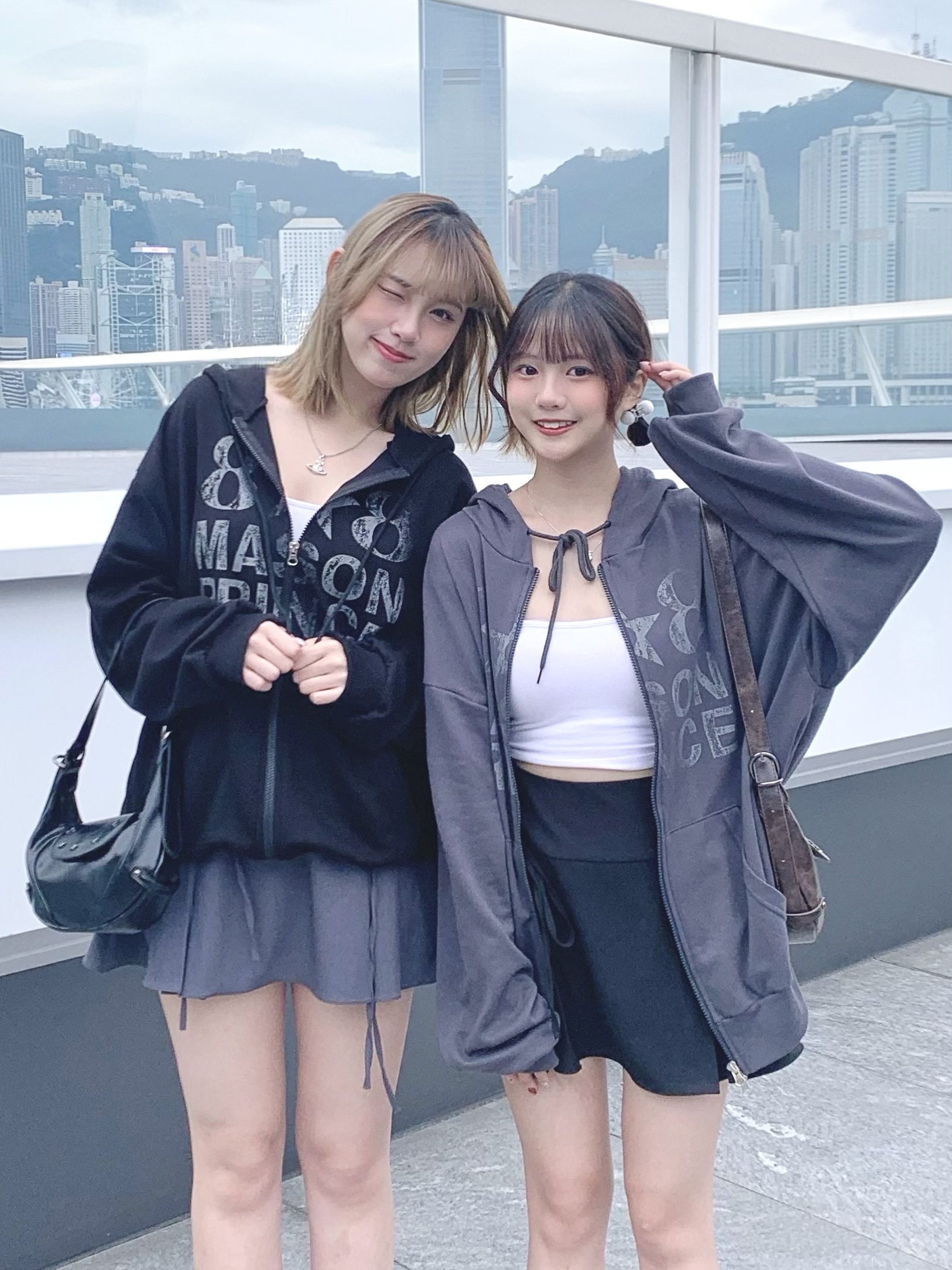 JK0348｜型格復古print 808連帽外套★໒꒱₊ ⊹