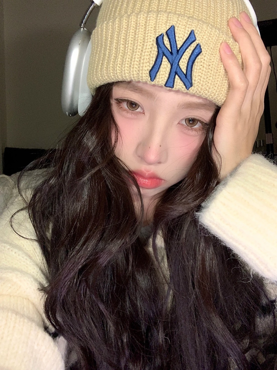 MLB 刺繡 針織 毛帽