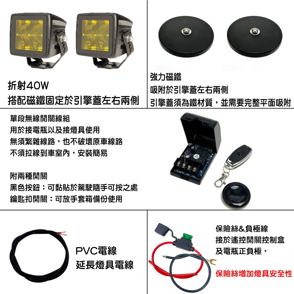 折射40w安裝組合套餐 晶典光電