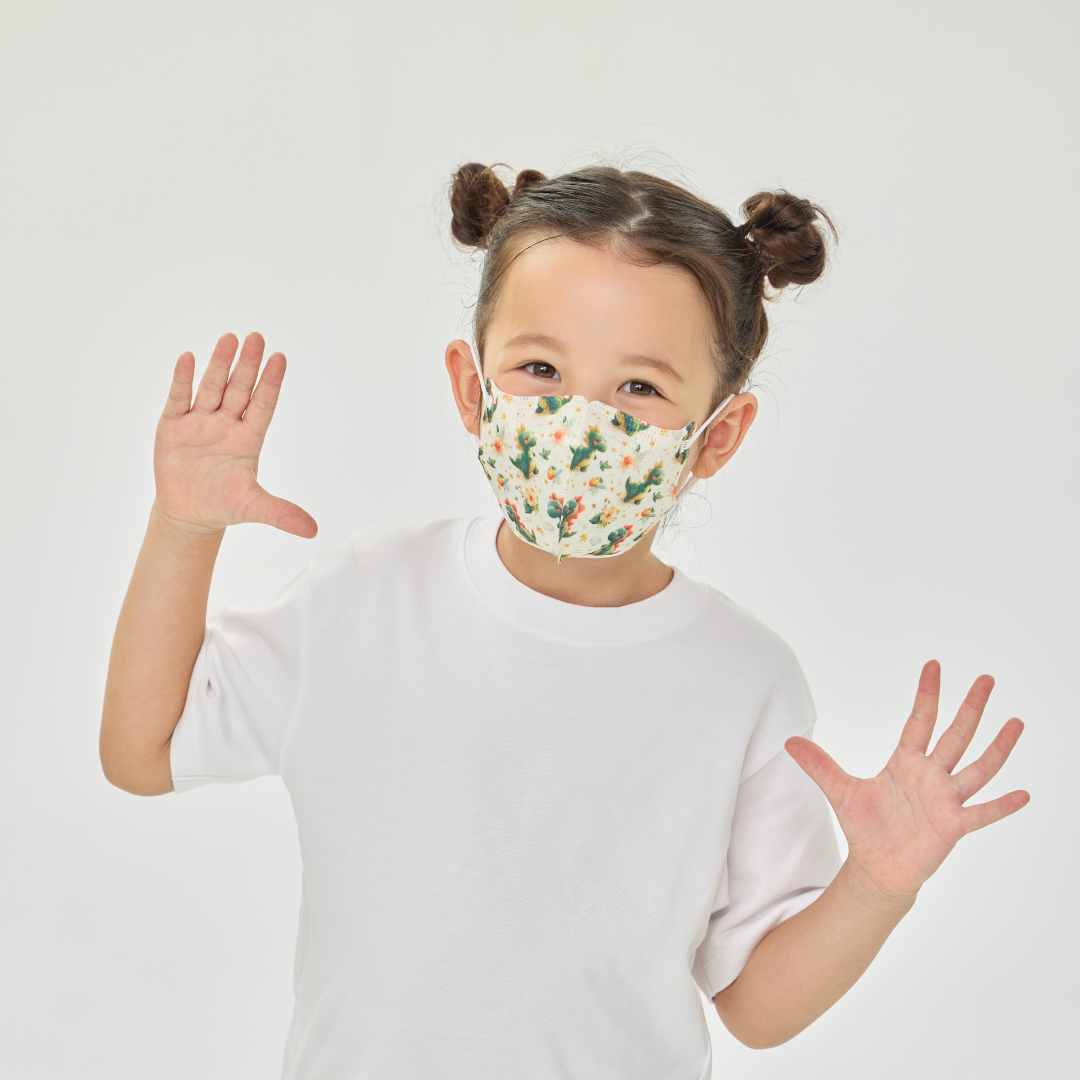 奇趣劇場 3D兒童立體醫療口罩｜4-8歲中童-恐龍森林 (30入/盒)