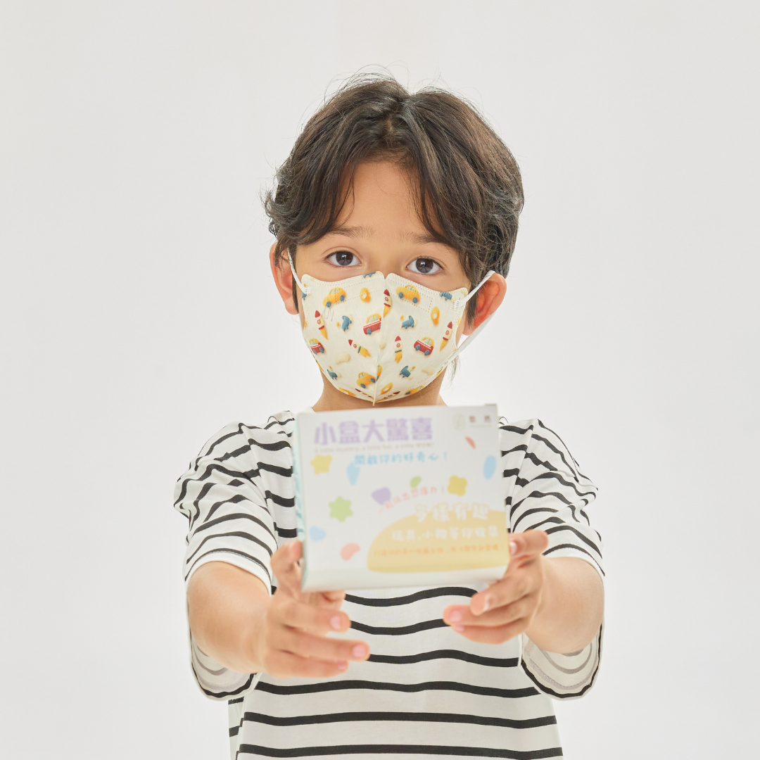 奇趣劇場 3D兒童立體醫療口罩｜4-8歲中童-夢想旅程 (30入/盒)