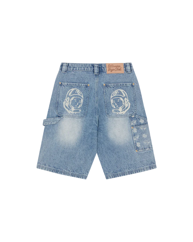 DIAMONDS & DOLLARS DENIM CARPENTER SHORT
