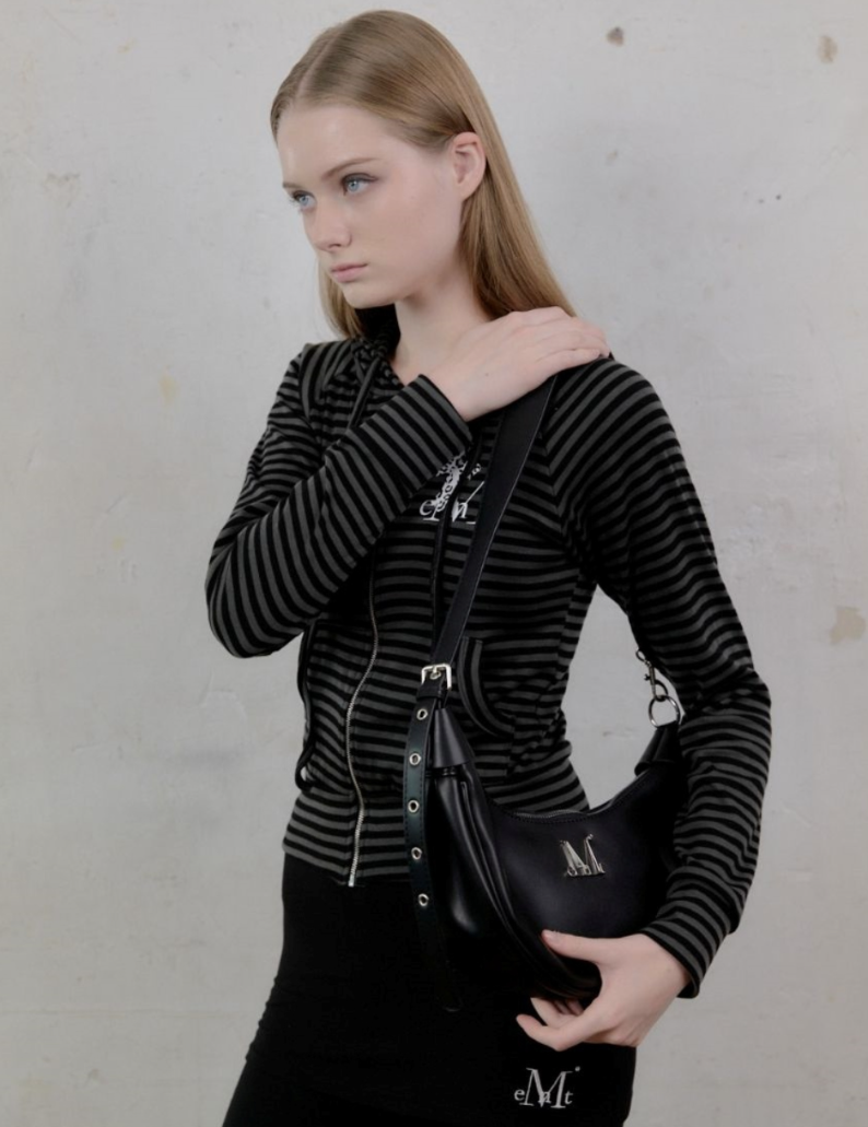 【直播】MUCENT LL102906 半月形斜孭包 (黑色)