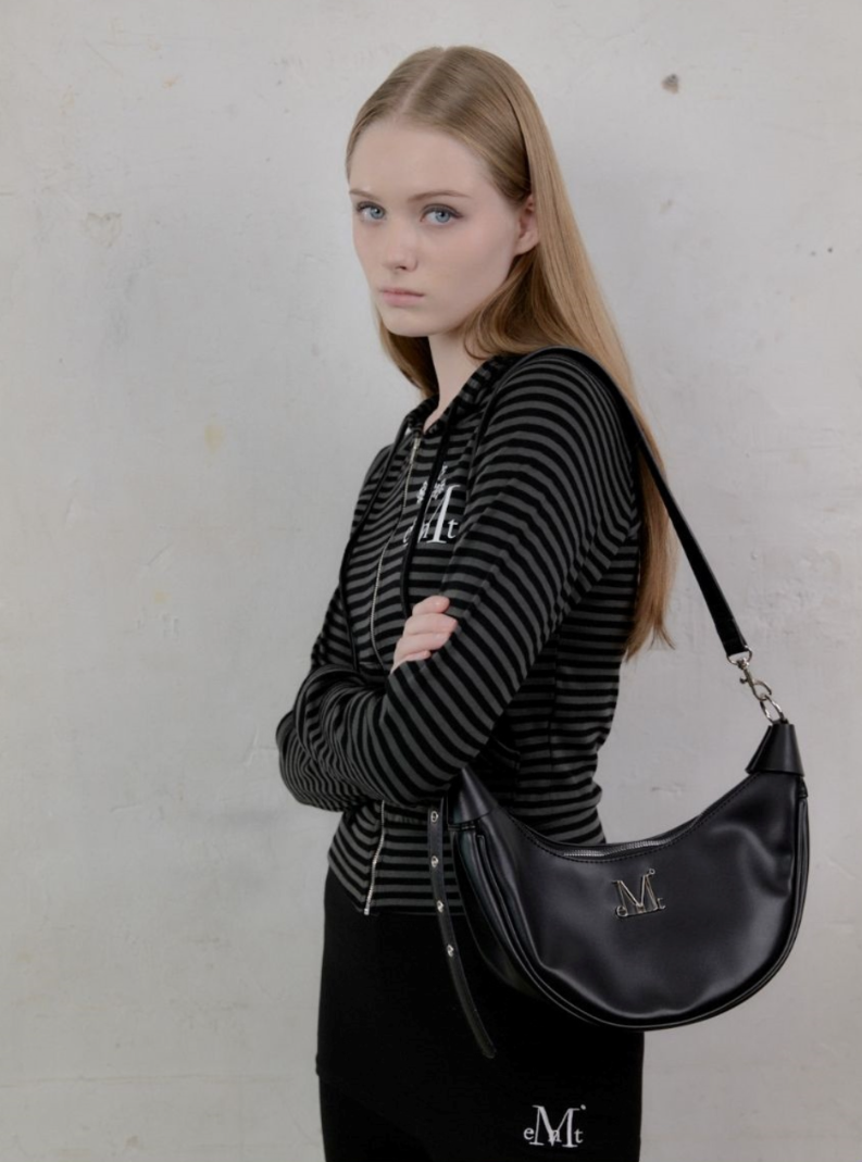 【直播】MUCENT LL102906 半月形斜孭包 (黑色)