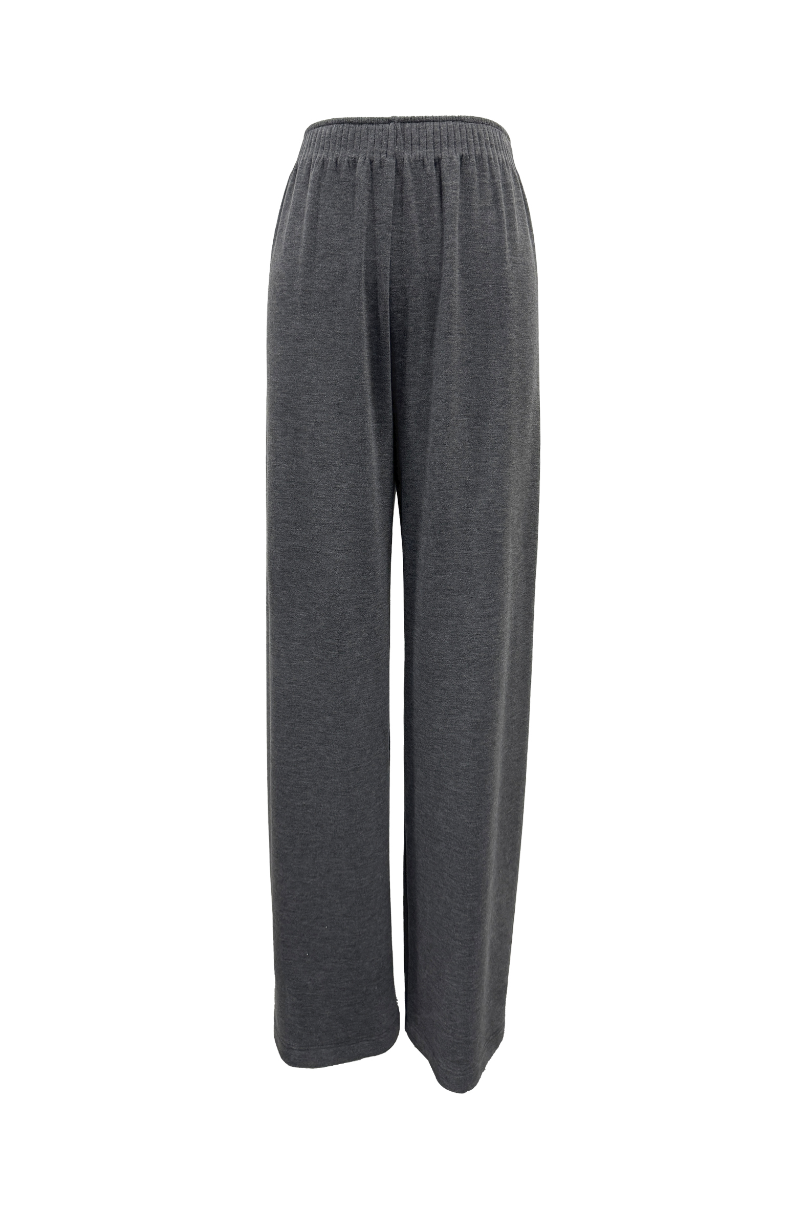 BE15138B2 靜謐之流鬆緊腰頭寬直筒長褲