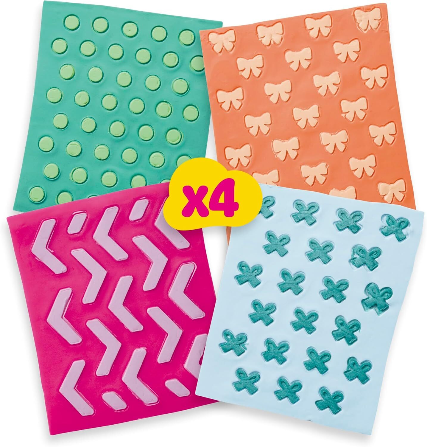 《 HASBRO 孩之寶》  培樂多 芭比娃娃時尚設計師 印花黏土補充組(混) 珍珠和蝴蝶結