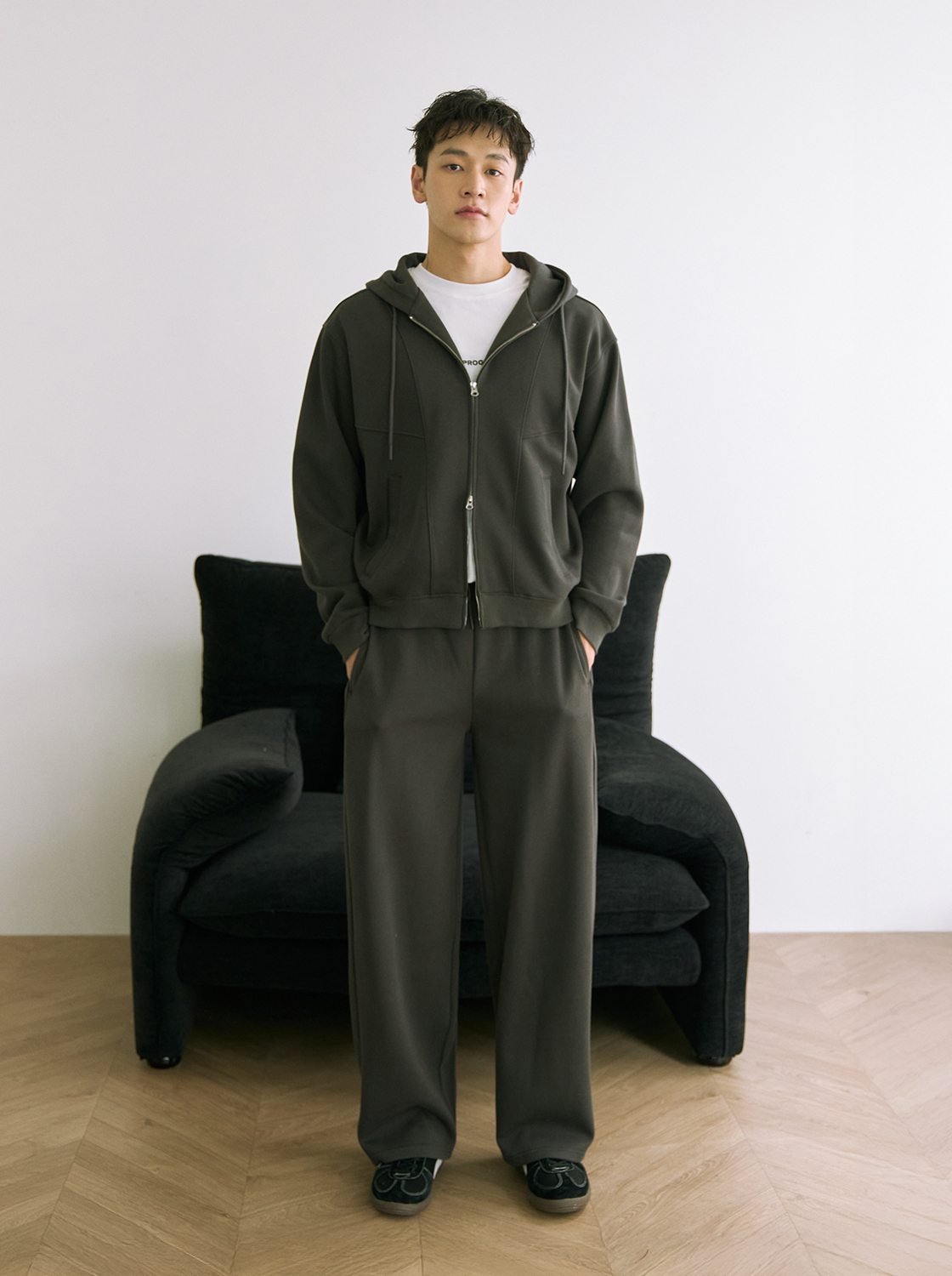 【期間限定】休閒雙拉鍊連帽外套