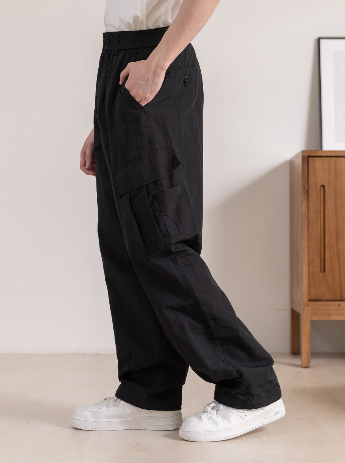 尼龍工作口袋氣球褲