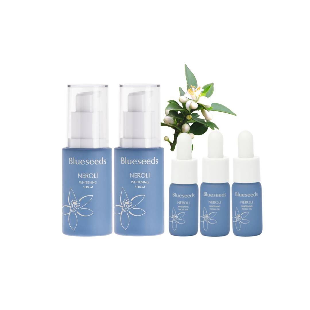 淨緻橙花潤白精華液 30mlx2 +淨緻橙花潤白精油露 5ml x3