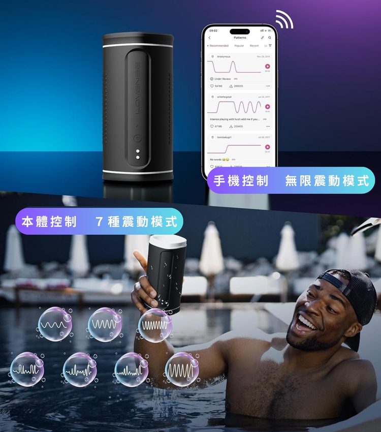 lovense calor 電動飛機杯 電動自慰器 手機遙控飛機杯