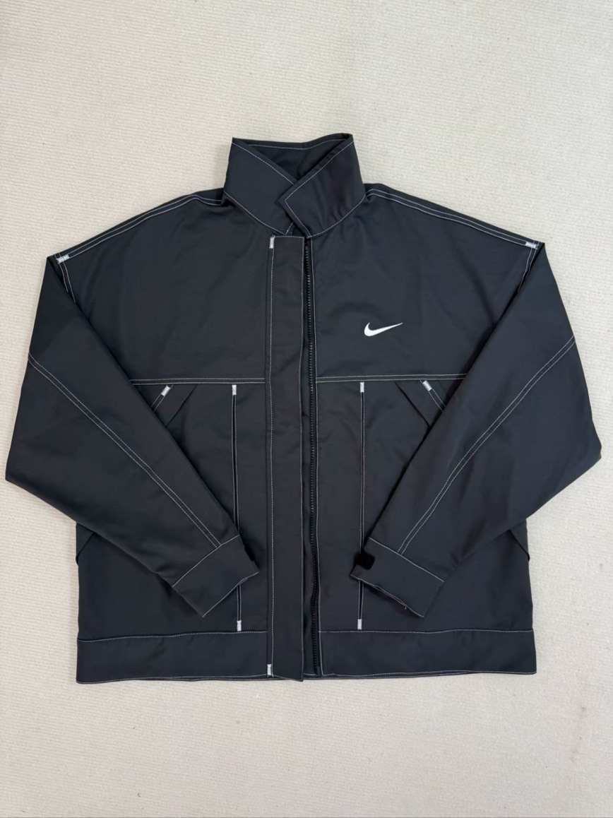 NIKE SPORTSWEAR 翻領 車縫線 牛仔外套