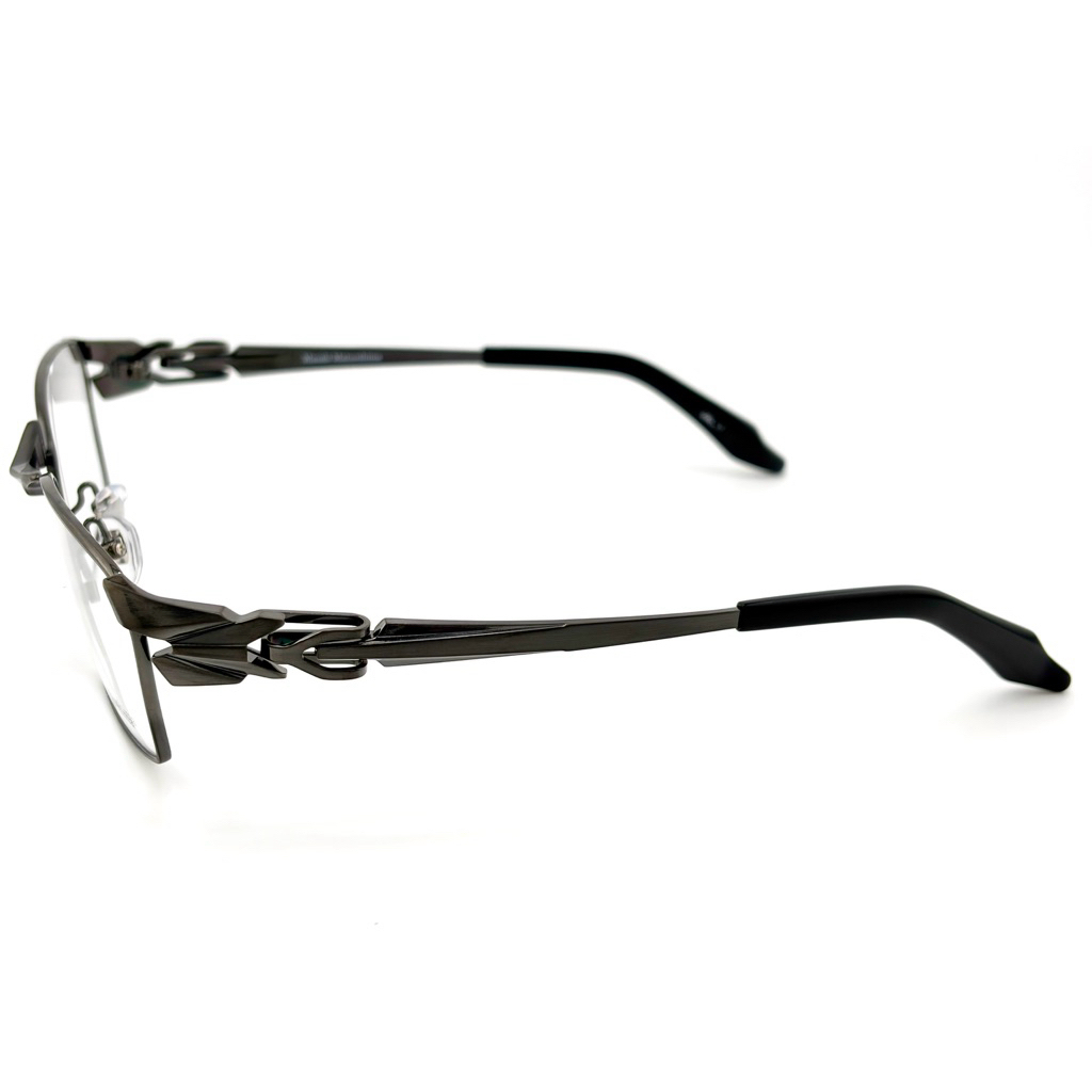 【Masaki】MF1306 C1 方框光學眼鏡♣(鐵灰) #日本製鈦金屬