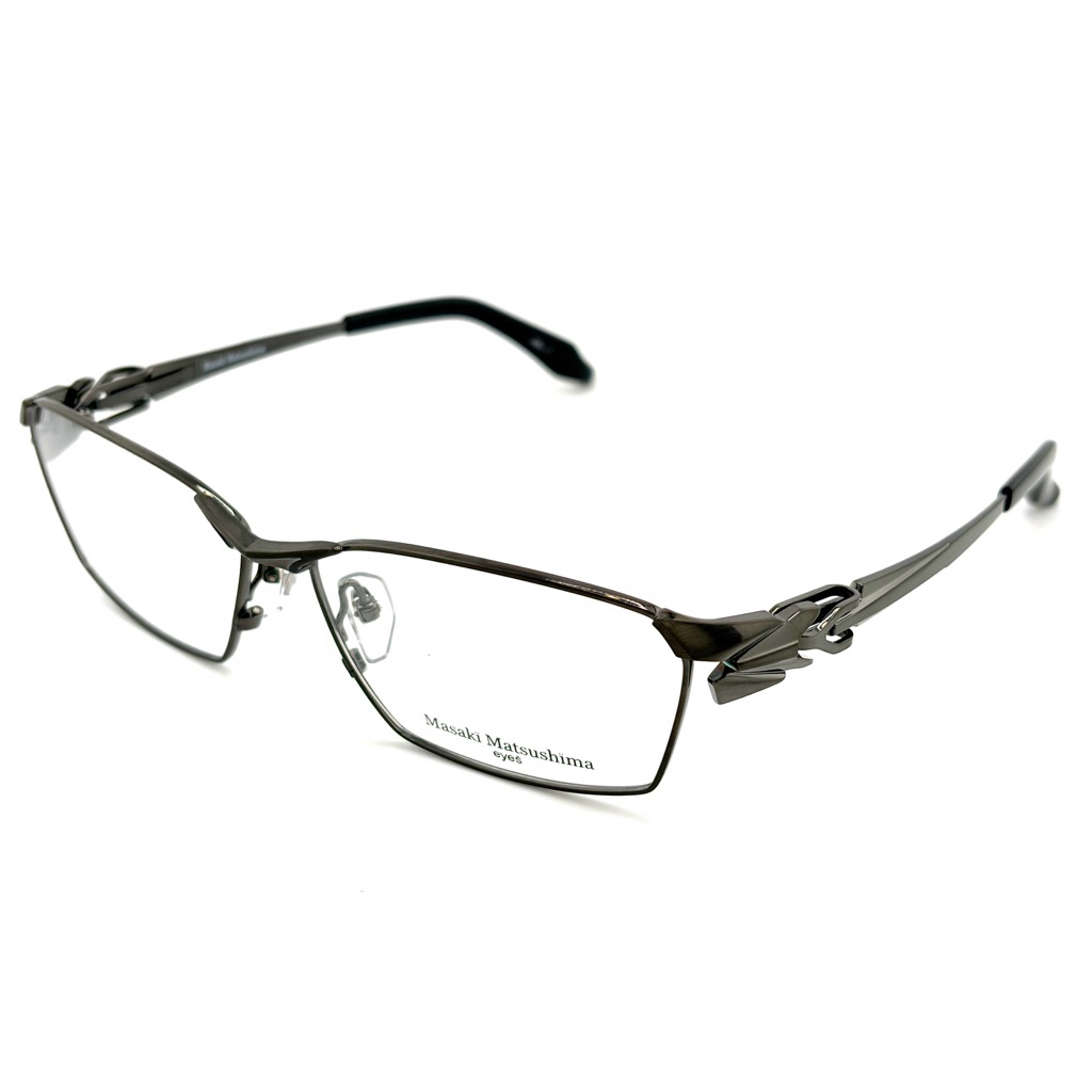 【Masaki】MF1306 C1 方框光學眼鏡♣(鐵灰) #日本製鈦金屬