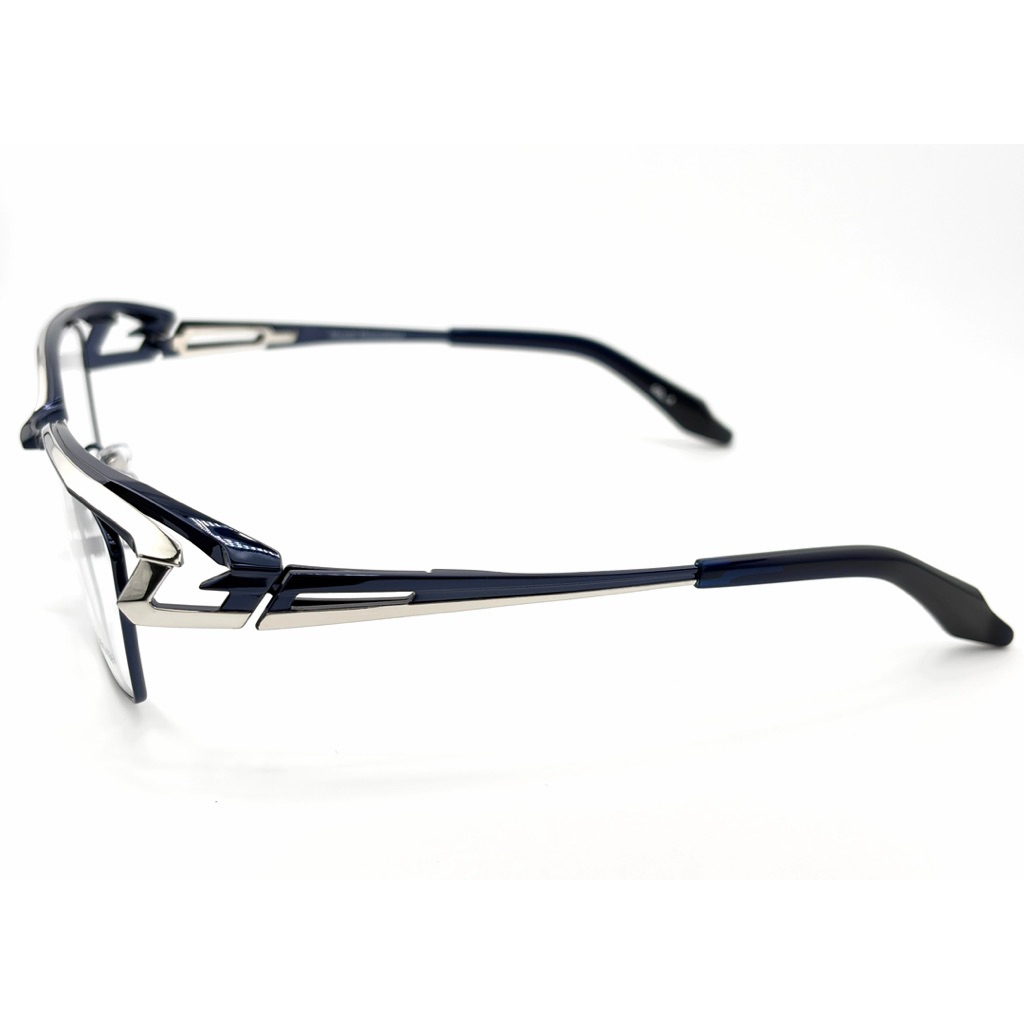 【Masaki】MF1308 C4 方框光學眼鏡♣(深藍/銀) #日本製鈦金屬