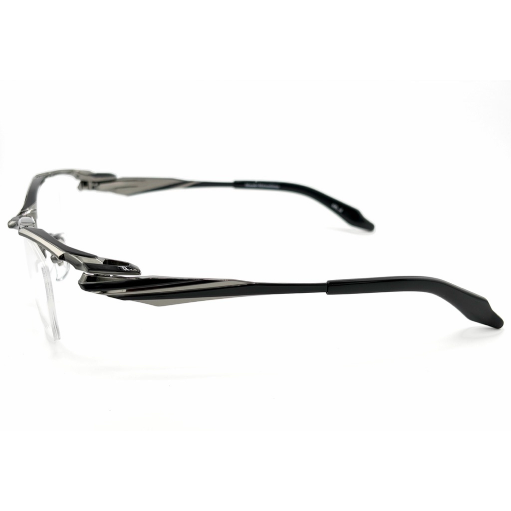 【Masaki】MF1309 C2 半框光學眼鏡♣(鐵灰/黑) #日本製鈦金屬