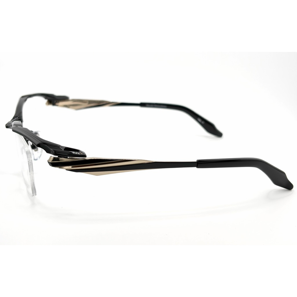 【Masaki】MF1309 C4 半框光學眼鏡♣(黑/金) #日本製鈦金屬