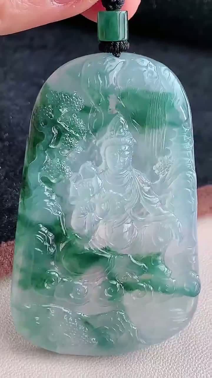 翡翠觀音,天然翡翠A玉, 緬甸玉, Jade, Jadeite