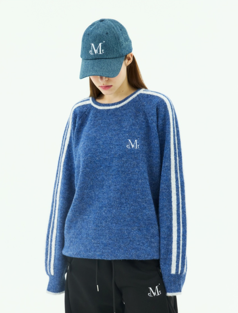 【直播】MUCENT LL102913 HERNE TRACK LINE 男女同款寬鬆針織上衣