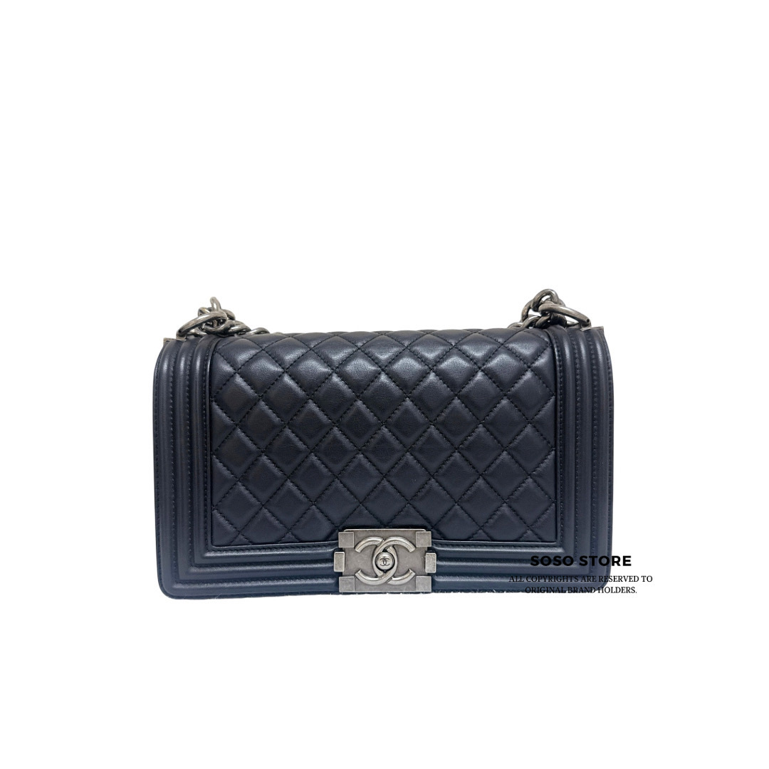 Chanel Boy 25 - Black / Shw
