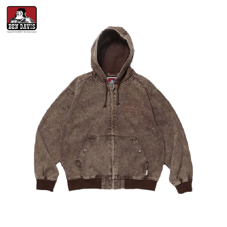 【 BEN DAVIS | 水洗牛仔連帽外套 - 2色 】