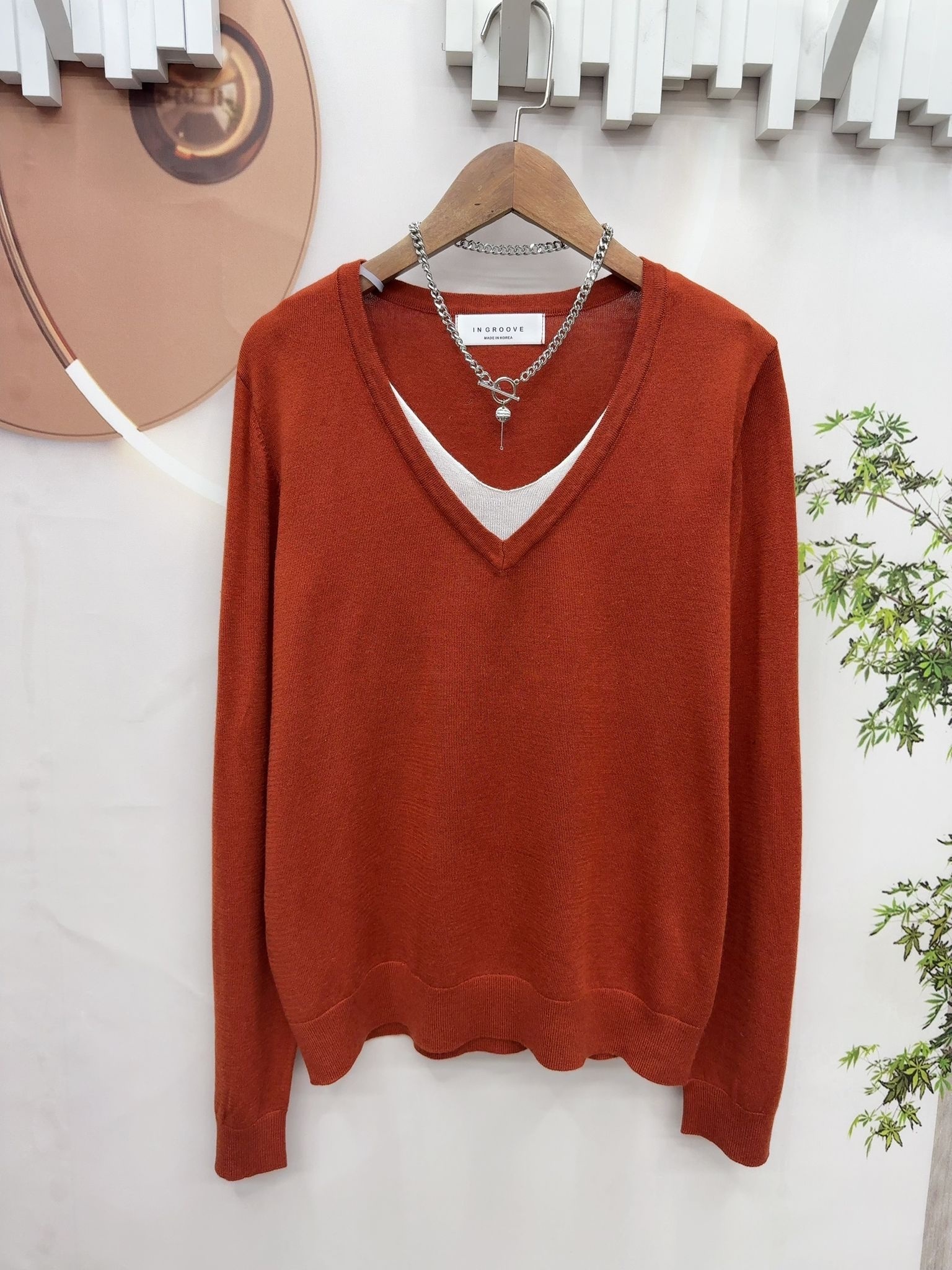 韓國高質針織假兩件top～119M