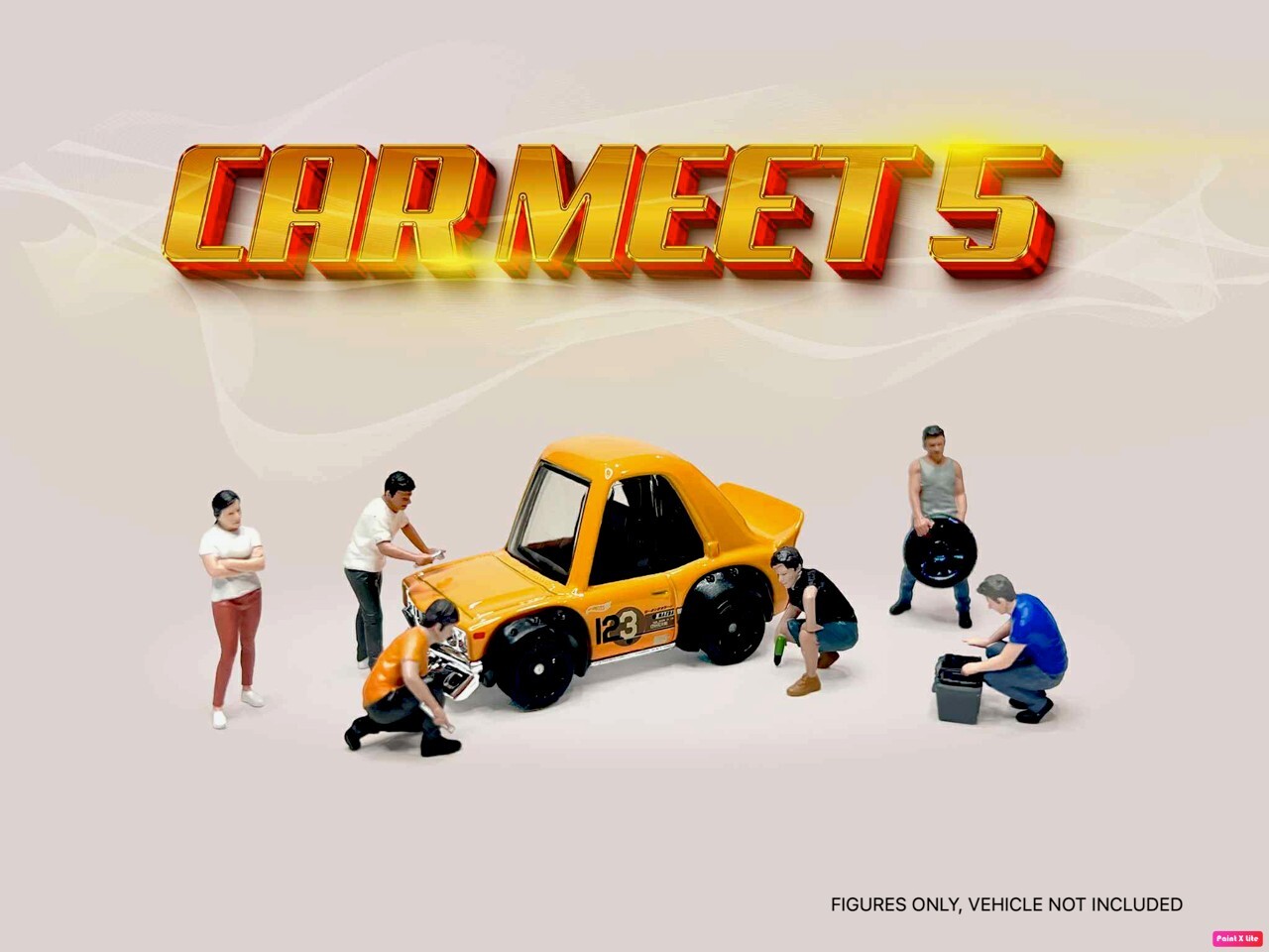 [預訂] American Diorama 1:64 Figure Set: Car Meet 5