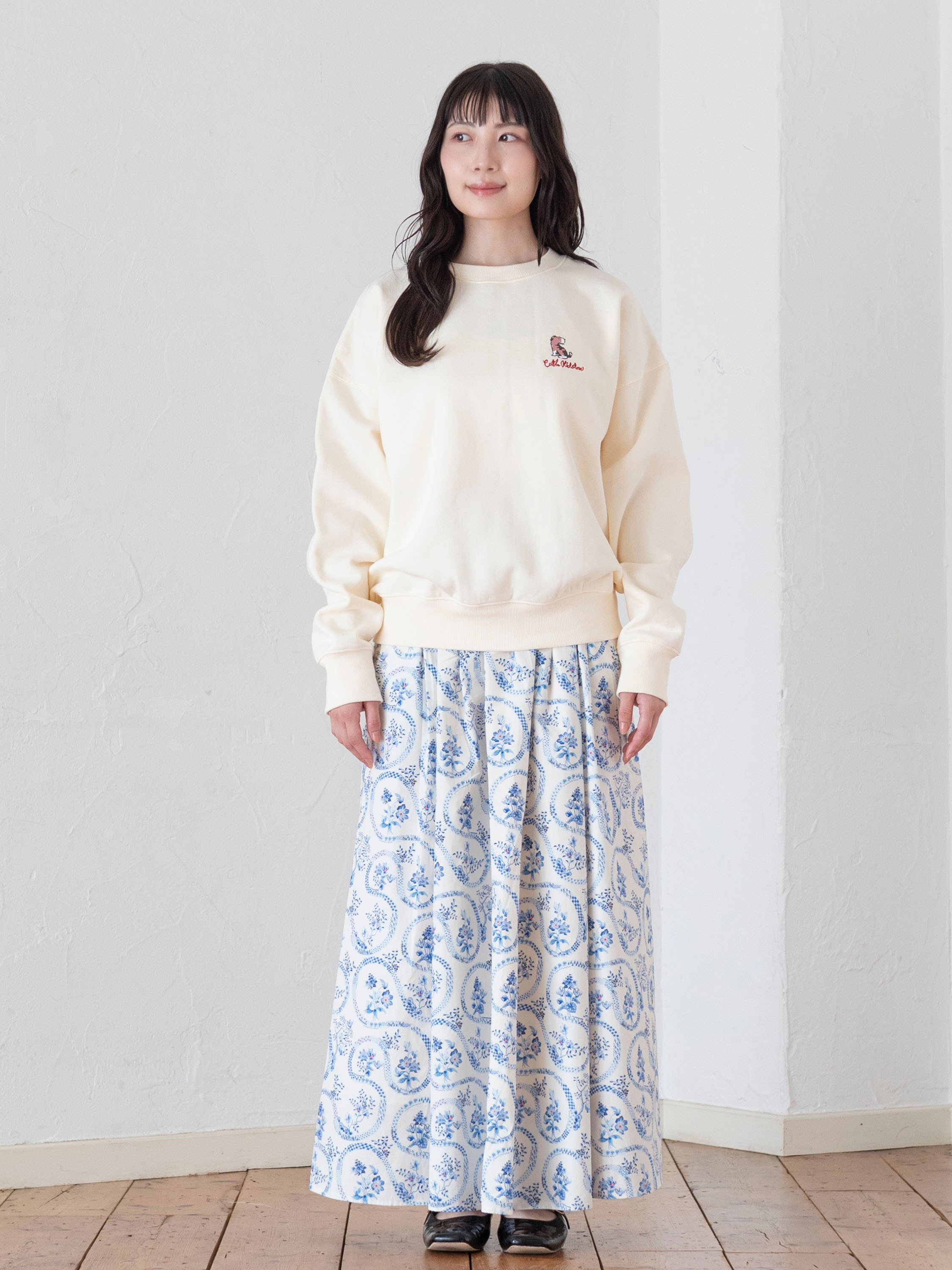 STANLEY 米白色刷毛大學T