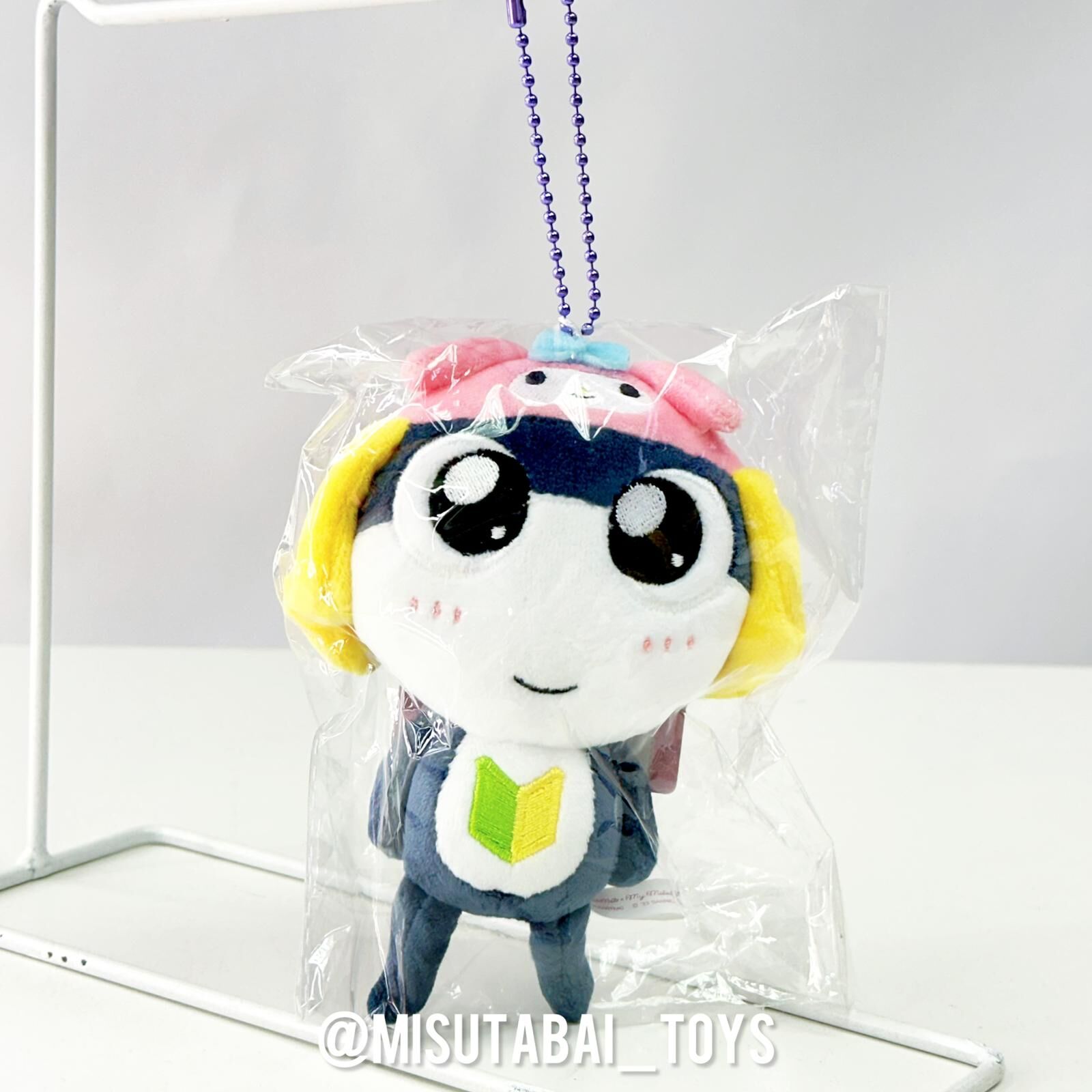 Keroro x Sanrio Plush Keychain (Tamama Melody)