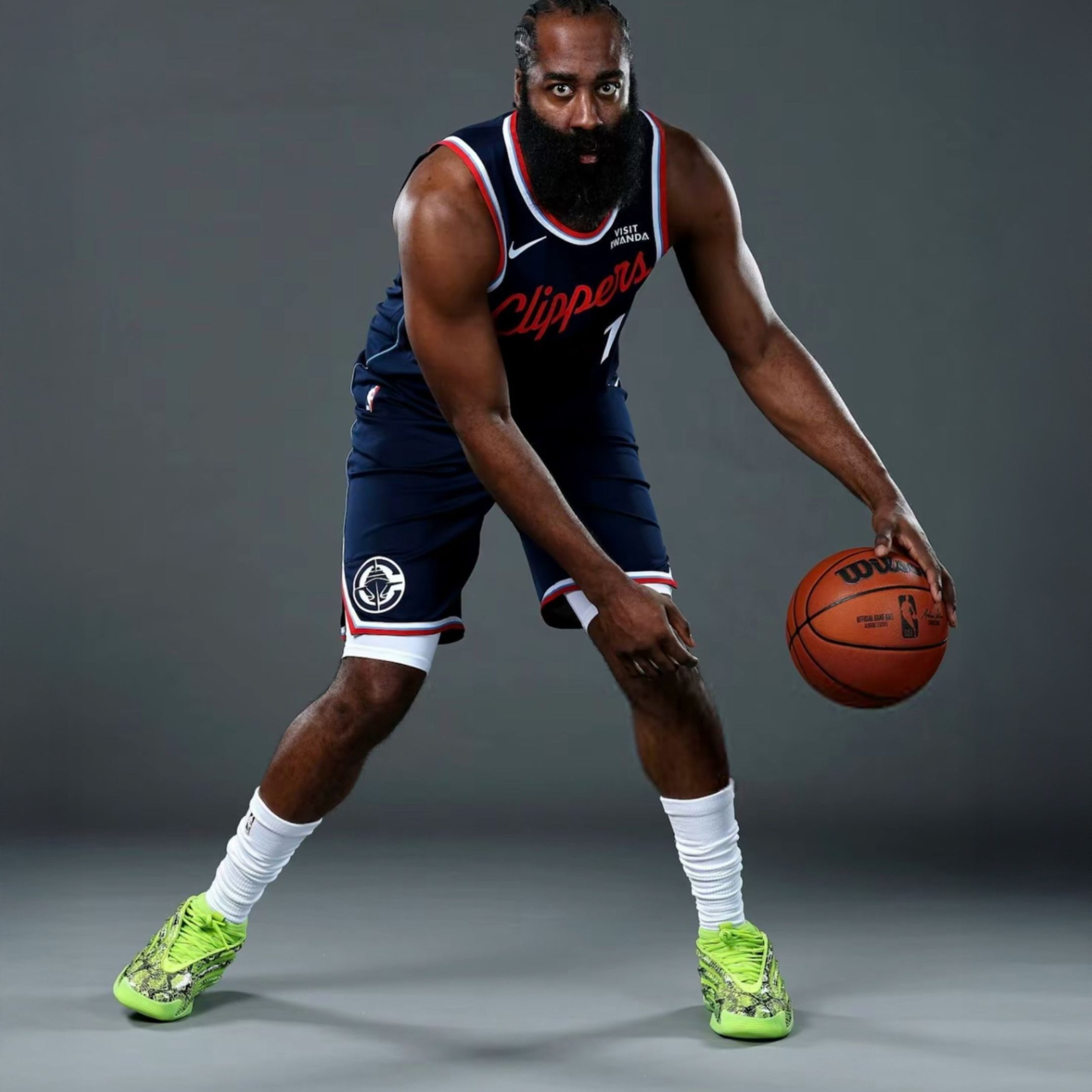 NICEDAY 代購 Adidas Harden Volume 9 愛迪達 哈登 籃球鞋 實戰 蛇紋 青竹絲 綠 JR8289