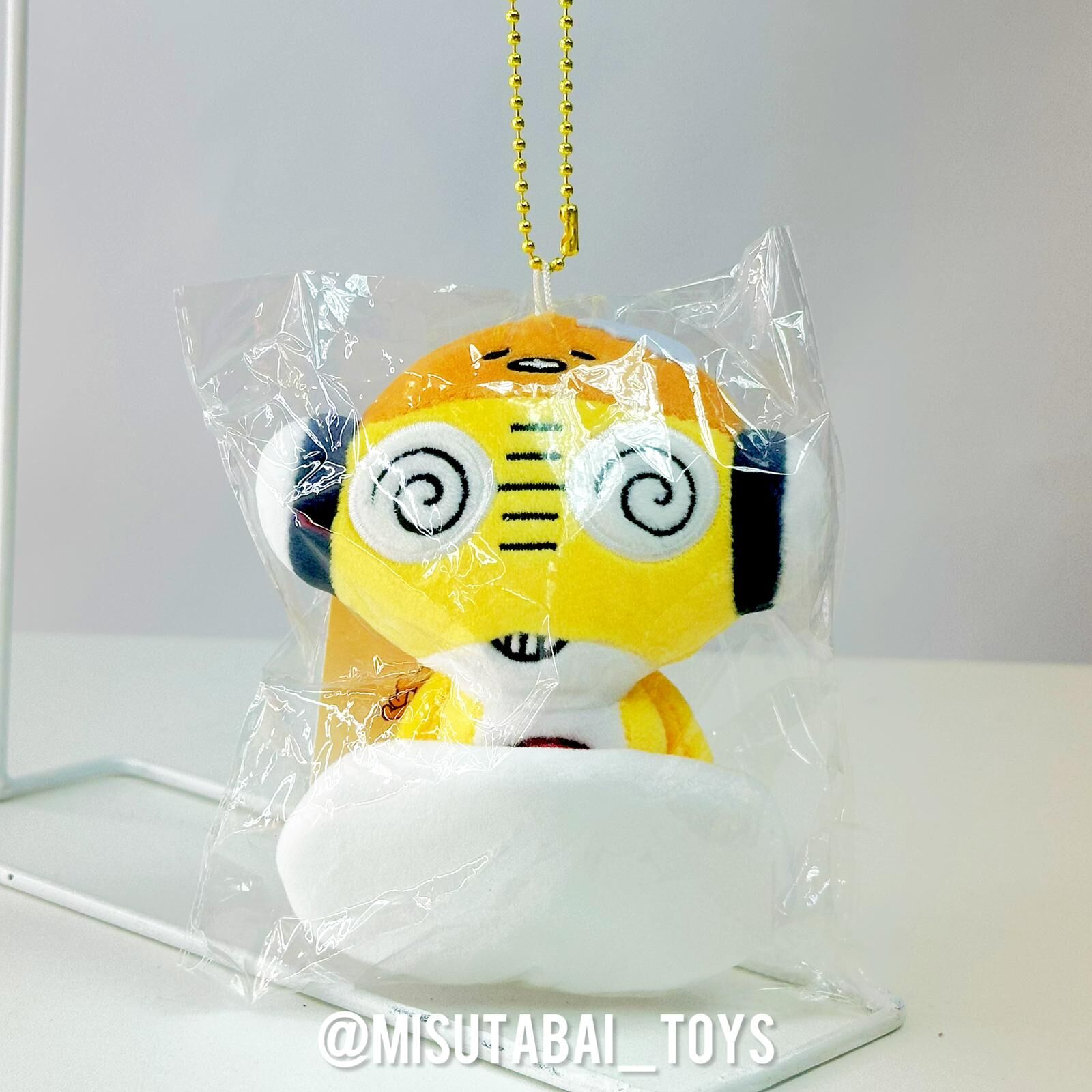Keroro x Sanrio Plush Keychain (Kururu Gudetama)