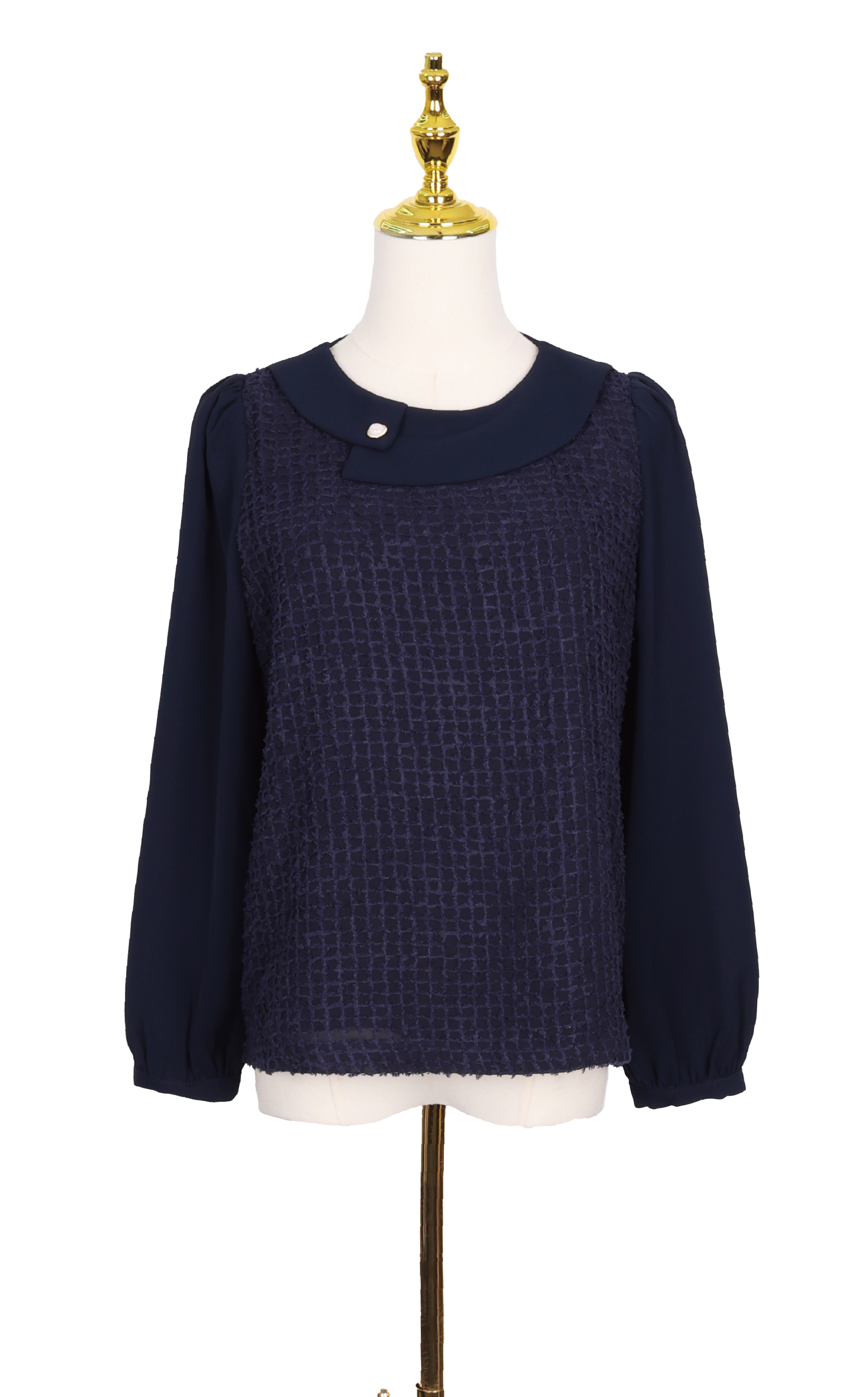 花紋圓領上衣 SH0277