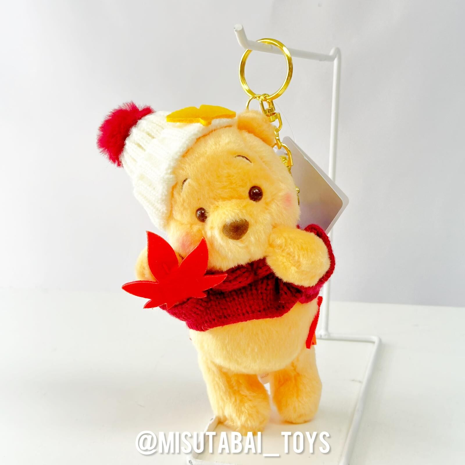 Disney Winnie the Pooh Autumn Style Plush Keychain