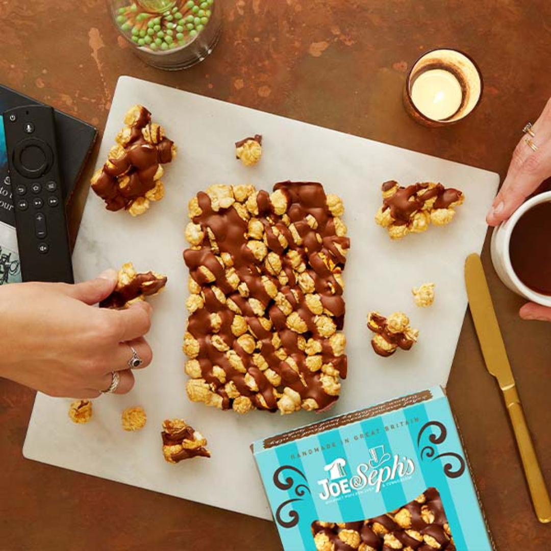 1JN1028-084 JOE & SEPH'S Milk Chocolate Popcorn Slab 115g #2S007M (D-EU-E)