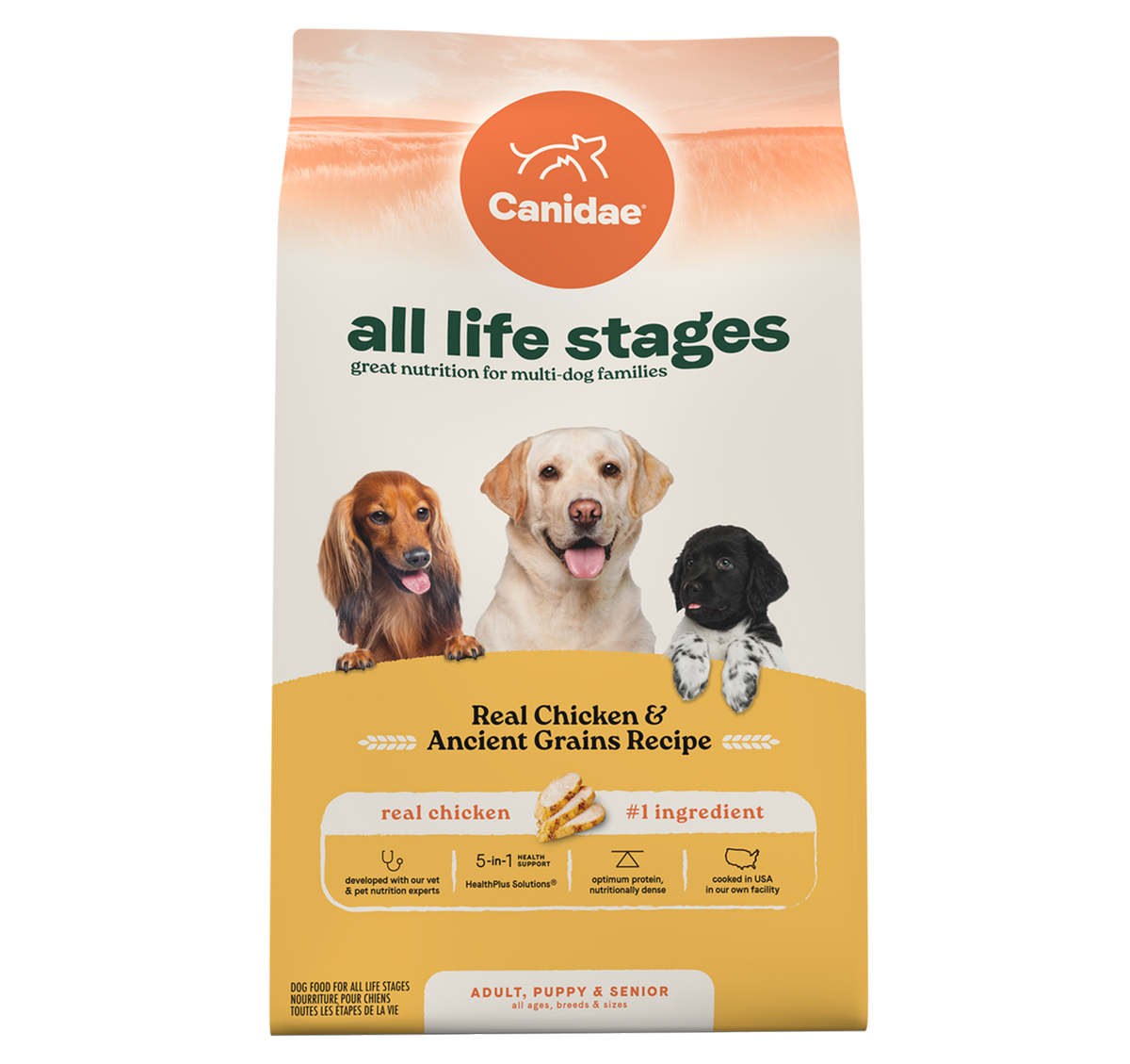 咖比 全犬雞肉+原始穀物配方狗糧 27LB