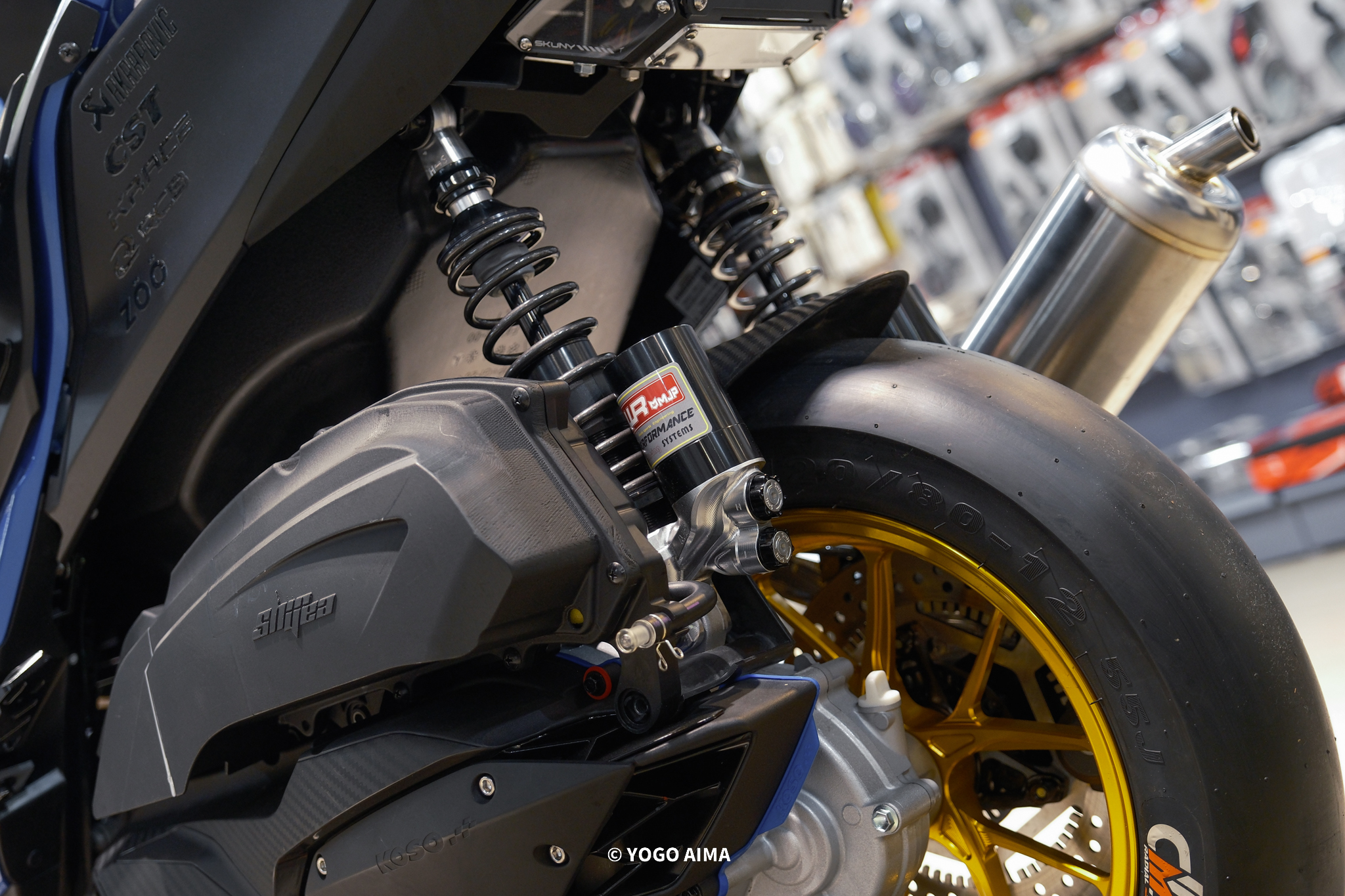 七代勁戰改裝新品 MJP WR407 高低速伸壓測阻尼可調掛瓶後避震