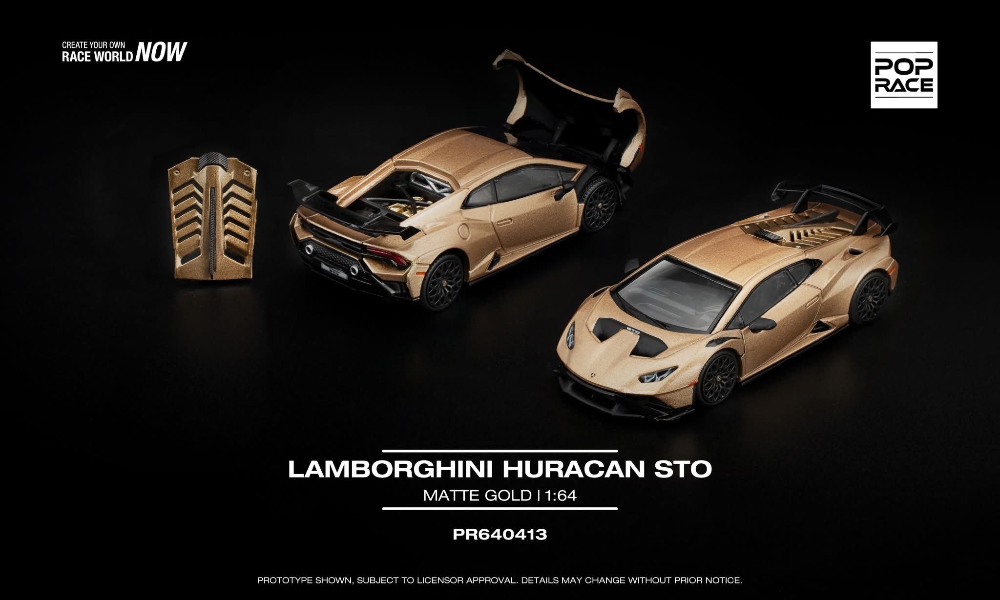 預訂 Pre Order - Poprace LAMBORGHINI HURACAN STO MATTE GOLD