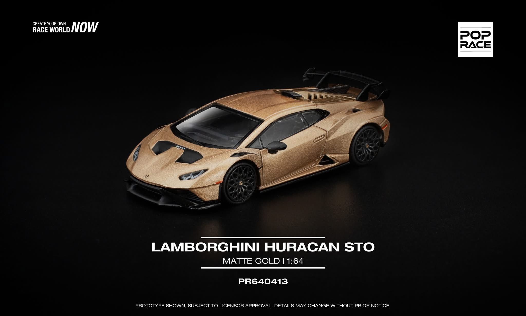 預訂 Pre Order - Poprace LAMBORGHINI HURACAN STO MATTE GOLD