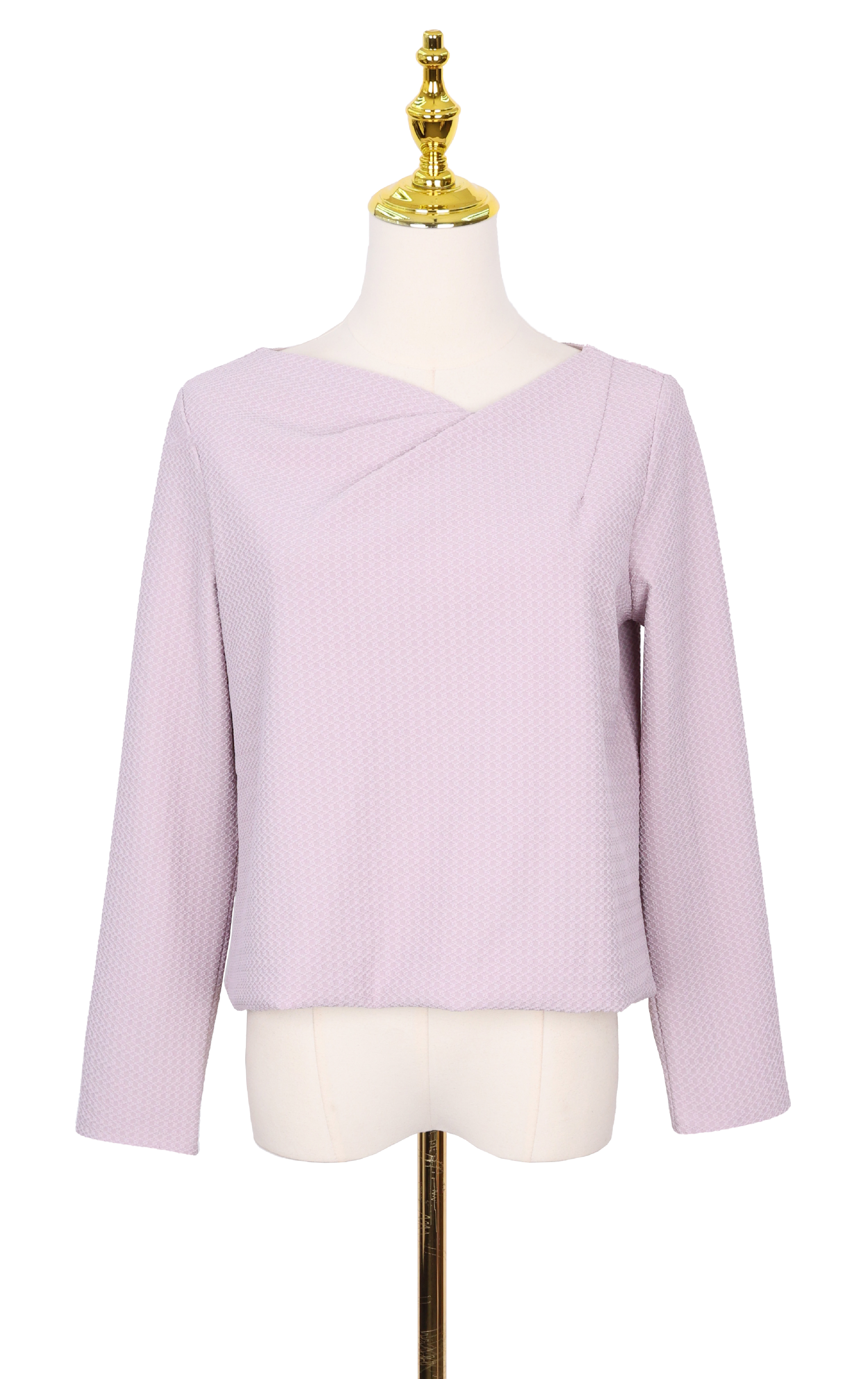 縮摺領針織上衣 LT0842