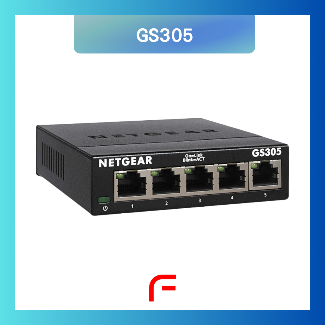 Netgear 5-Port Gigabit Ethernet Unmanaged Switch GS305