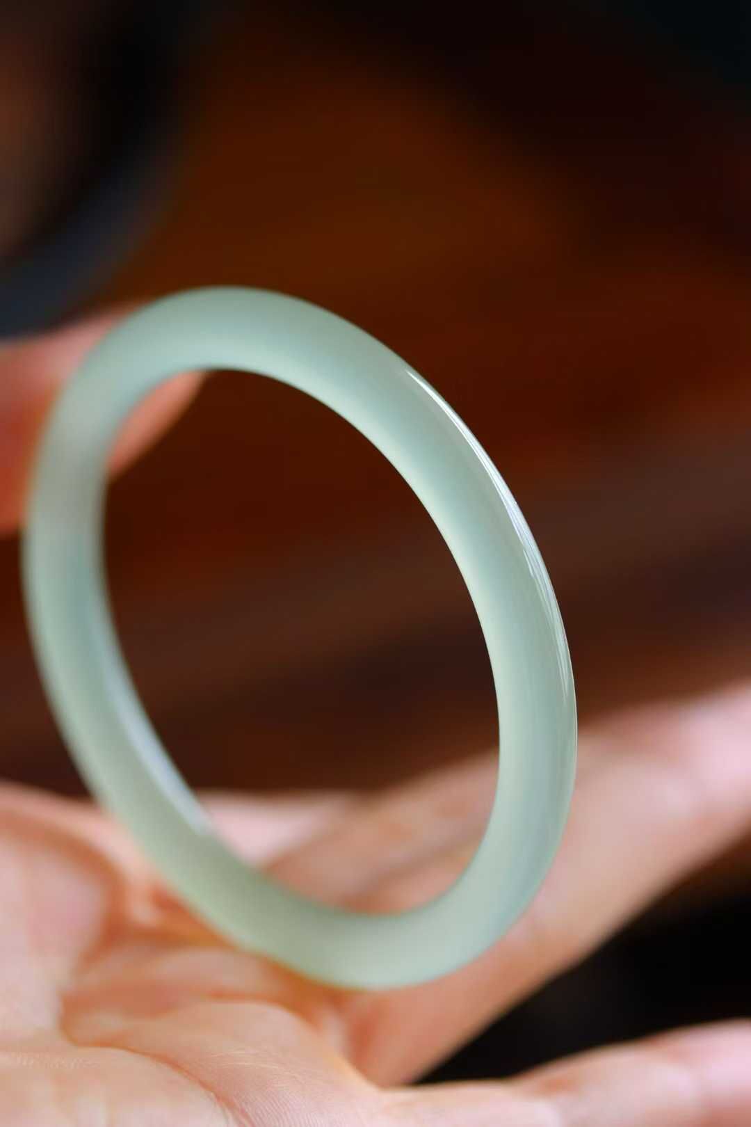 1014745 53.5mm晴水和田玉手鐲 (52-54)