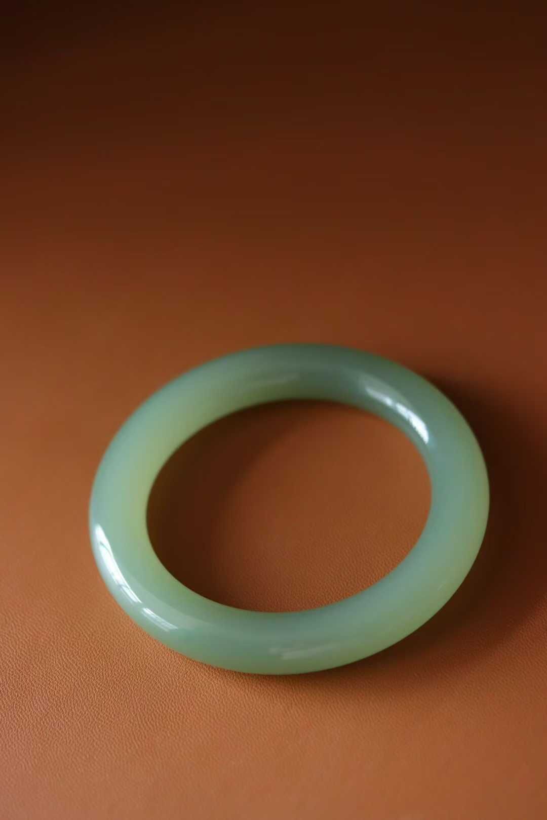 1014747 56.8mm老坑晴水和田玉手鐲 (56-58)