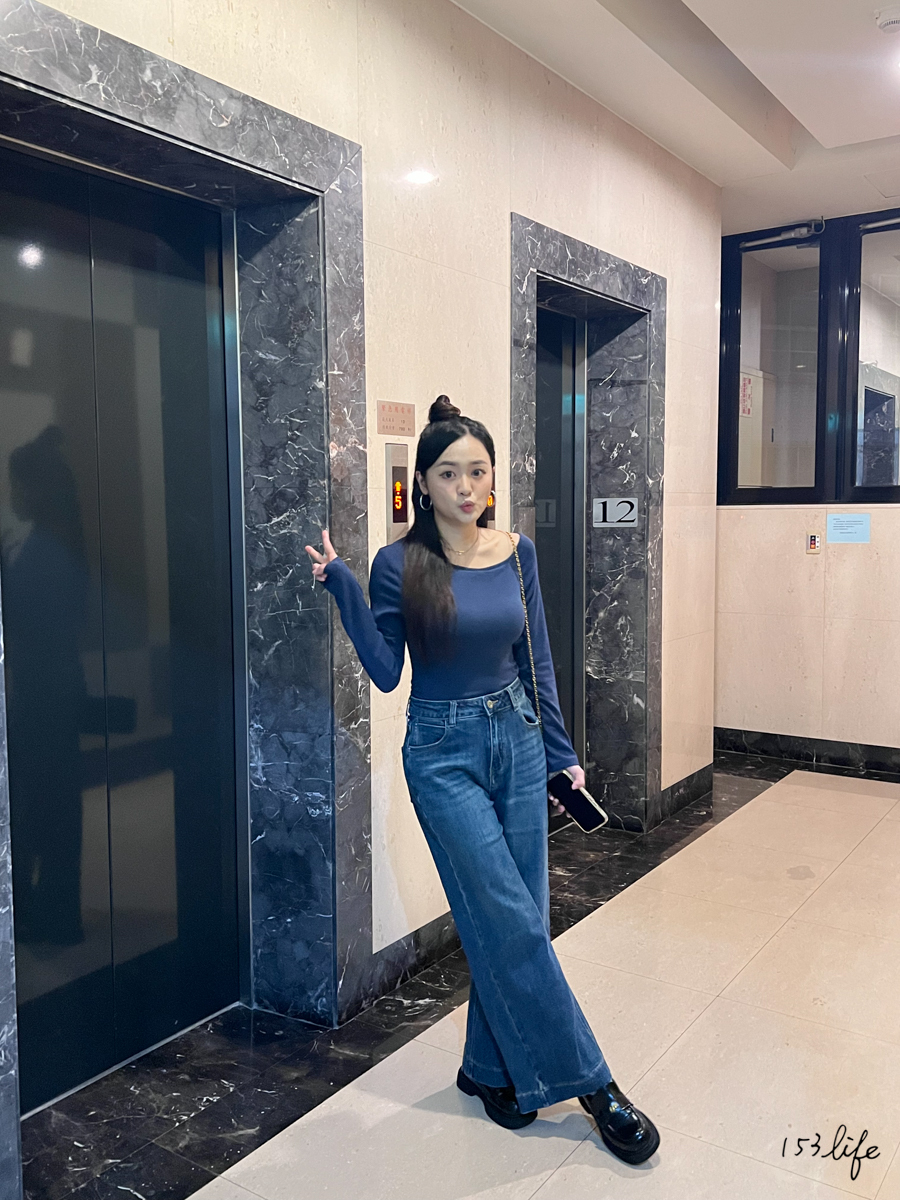 |現貨|彈性九分直筒簡約牛仔褲(S-XL)