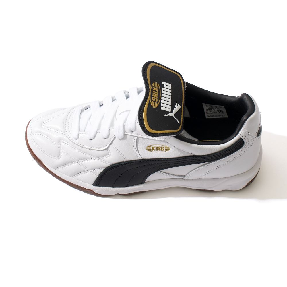 Puma King Indoor 男鞋 女鞋 白黑色 皮革 可拆式鞋舌 足球鞋 運動 休閒鞋 40168313