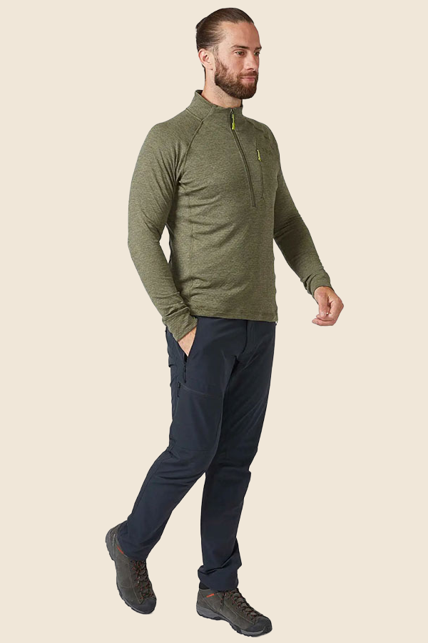 RAB - NEXUS透氣刷毛排汗衣 (橡木棕)